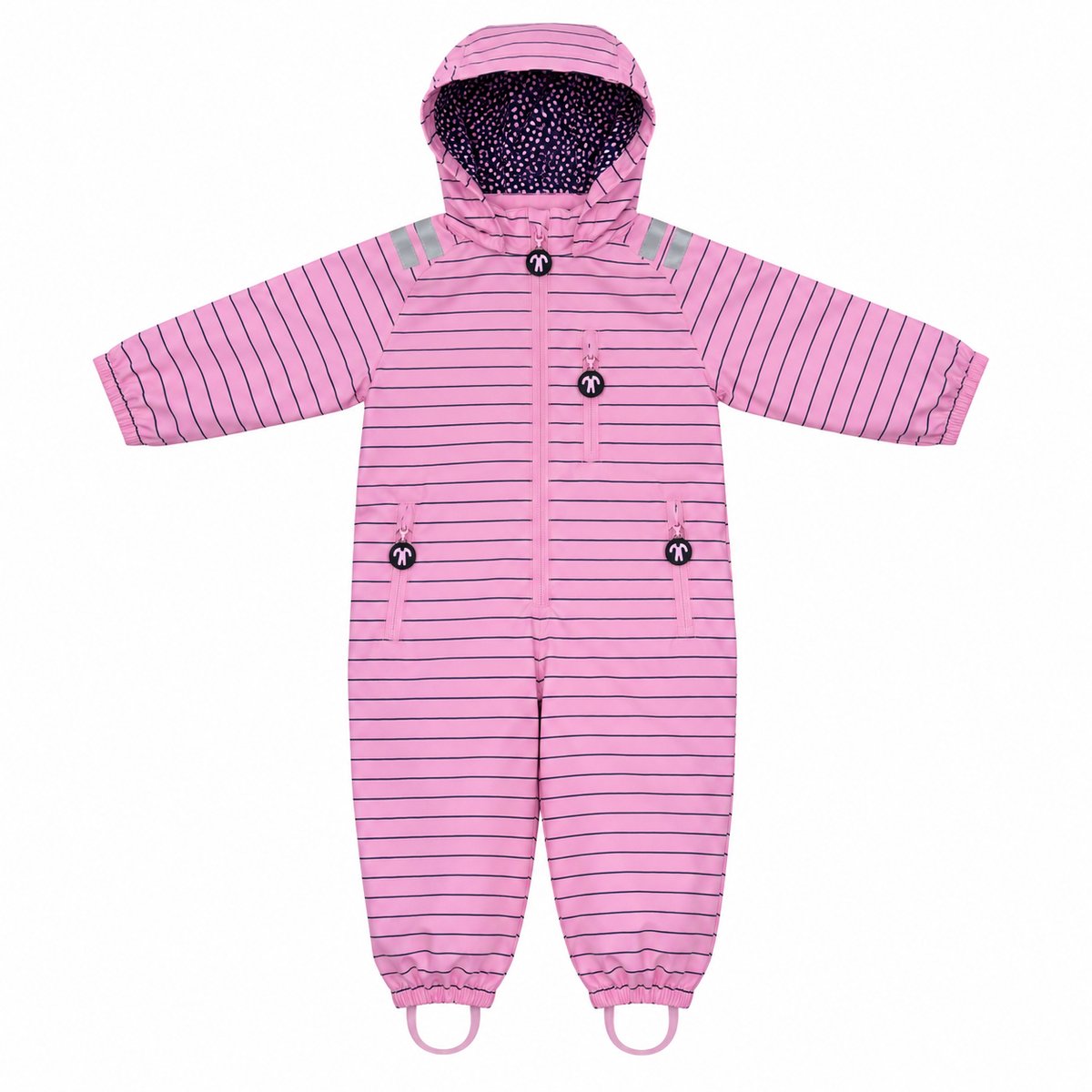 Ducksday Regenpak – Regenoverall – Waterdicht & Ademend – PFAS-vrij – Gerecycled Polyester – Maat 110/116 – Em