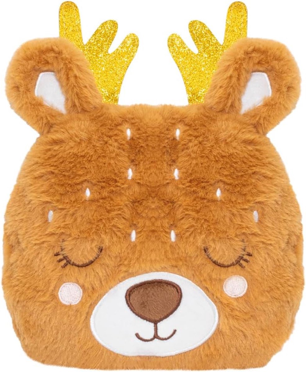 Knuffeldier 2-in-1 - zachte platte pluche baby & kind - warme en koude werking - magnetron droge warmwaterkruik - keramische parels - geschikt voor alle leeftijden - PLIC Horizane