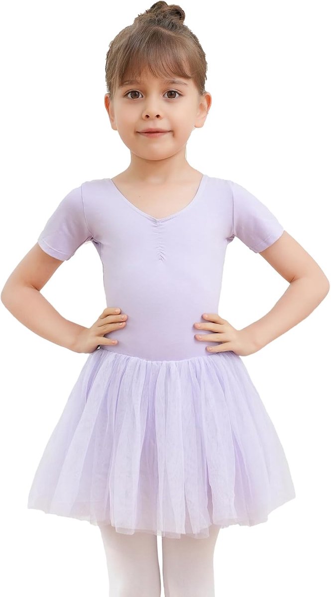 Ballet Tutu Jurk Outfit Cross Strap Rok Gymnastiek Leotard Katoenen Kostuums Danskleding
