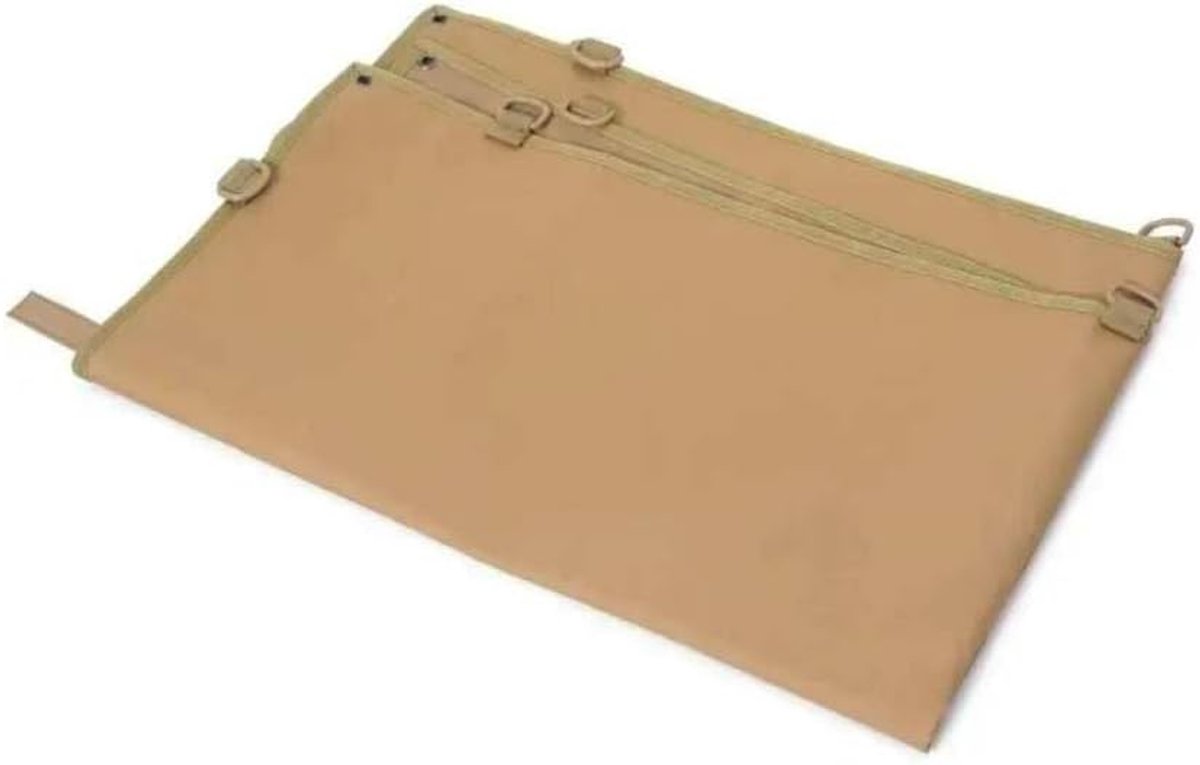 Tactisch militair display met moreel patchpaneel, haak en lus, militair tactisch display paneel met strepen (beige, 63 x 50 cm)