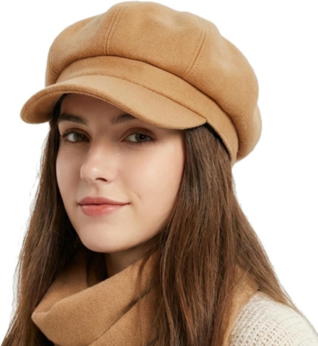 Ballonmuts baret muts baret muts herfst winter warme baret muts schilderhoed achthoekige Newsboy Cap