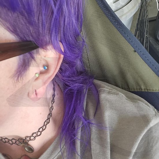 16G G23 Titanium Helix Piercing Sieraden Intern Schroefdraad Labret Conch Piercing Hypoallergeen Tragus Kraakbeen Oorbellen Opaal Medusa Piercing Sieraden — afbeelding 3