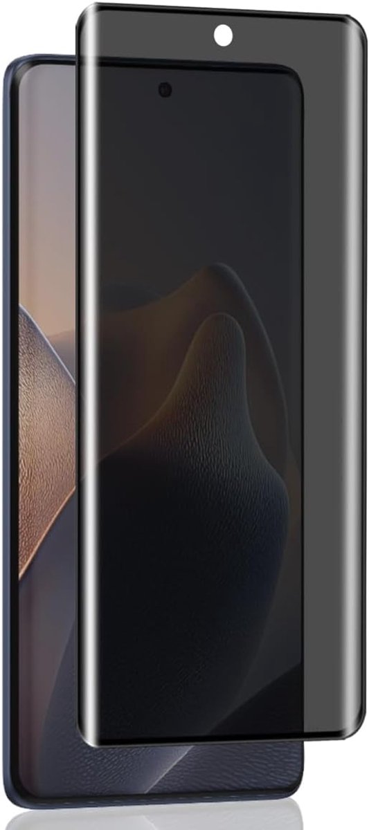 1 x privacyscherm voor Motorola Moto Edge 60 Fusion gehard glas, 9H / bubbelvrij / anti-spion, beschermfolie voor Moto Edge 60 Fusion - Privacy gehard glas