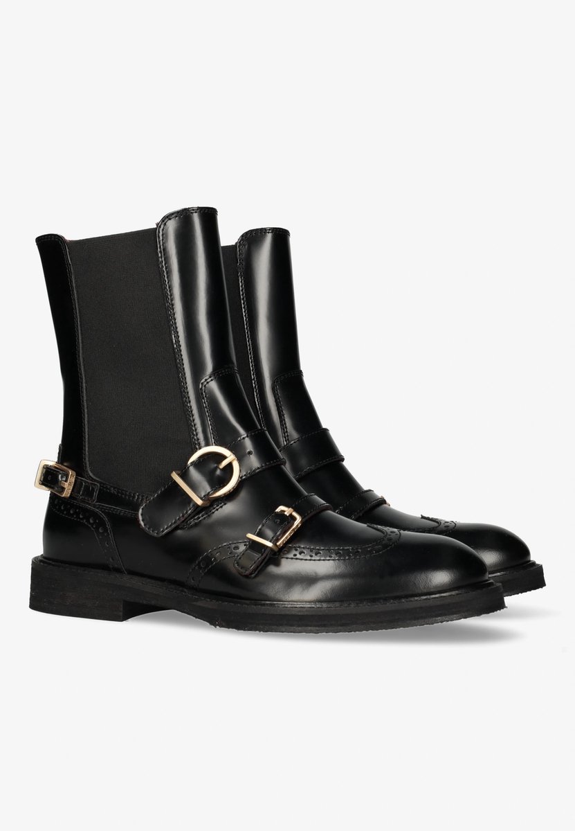Fred De La Bretoniere - PARIS EDANE Ankle Boot Leather Black - Maat 42