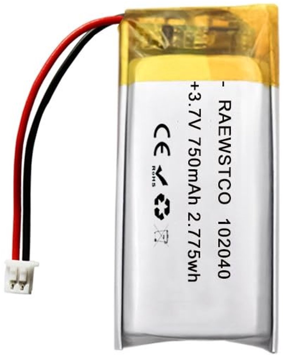 SolidKeus - 3.7V 750mAh Lithium Polymer Accu voor Karaoke-apparaten