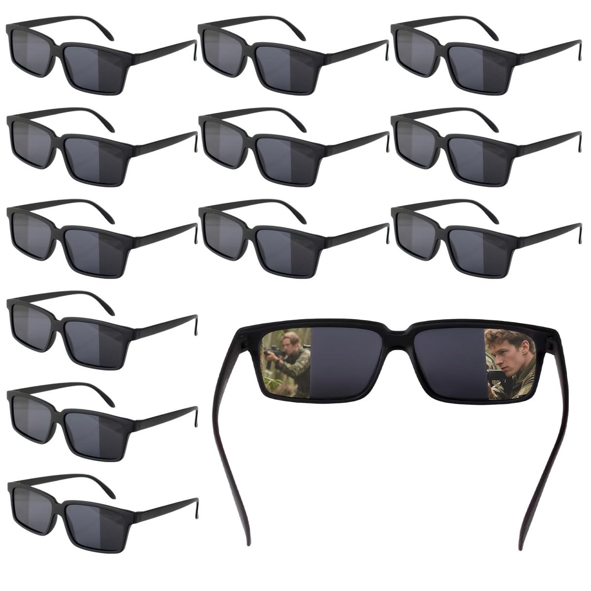 SolidKeus - Set van 12 Baby Spy Zonnebrillen voor Feesten en Spelletjes