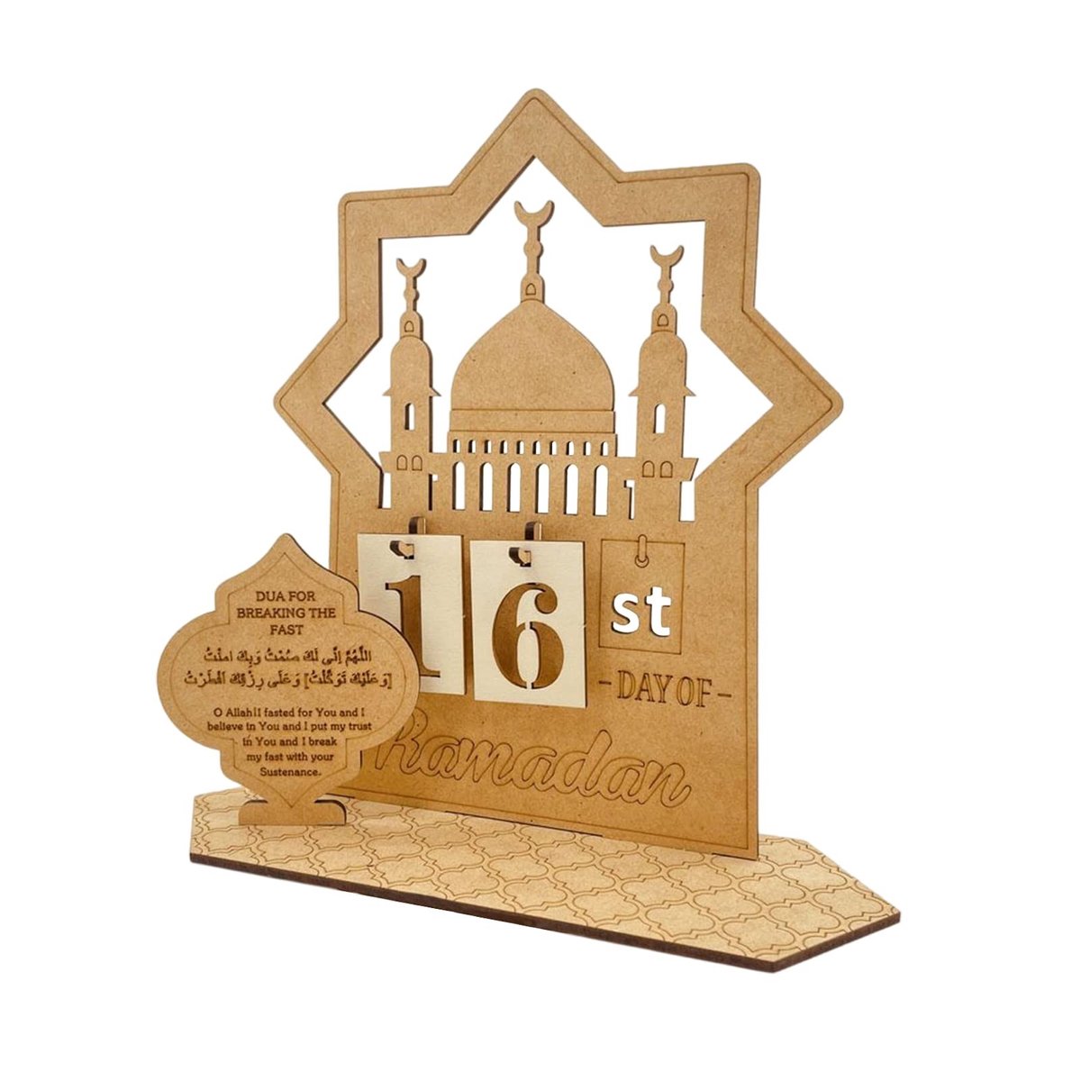 SolidKeus - Houten Ramadan Decoratieve Kalender voor Kinderen