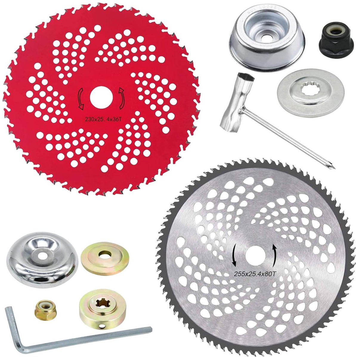 SolidKeus - Zaagblad Set voor Bosmaaier 255/230 x 25.4 mm