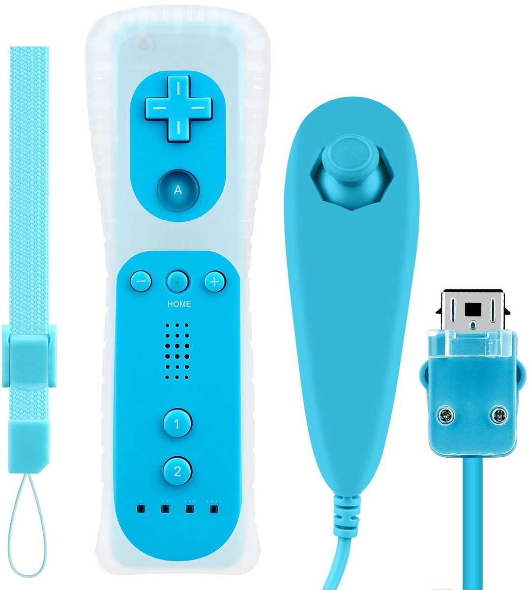 SolidKeus - Motion Sensor Controller en Bedrade Nunchuck voor Nintendo Wii