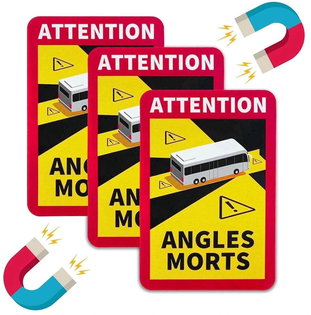SolidKeus - 3 Stuks Dode Hoek Magneetbord voor Auto en Camper