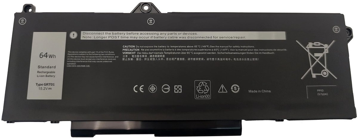 SolidKeus - Accu voor Dell Latitude 14 en Precision Series