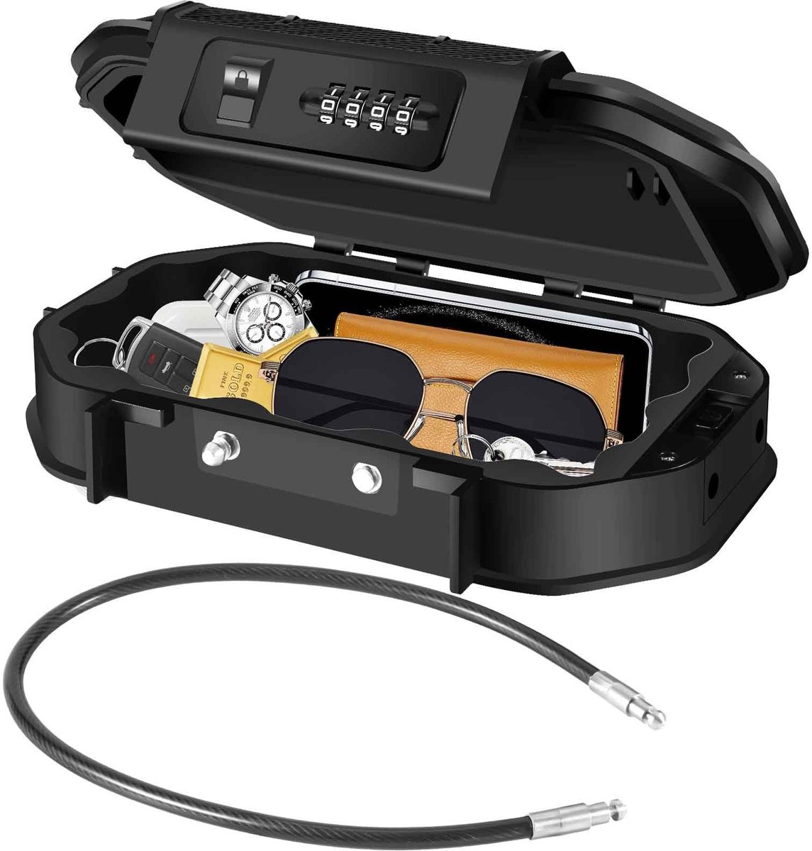 SolidKeus - Waterdichte Lockbox met 4-Cijferige Combinatie