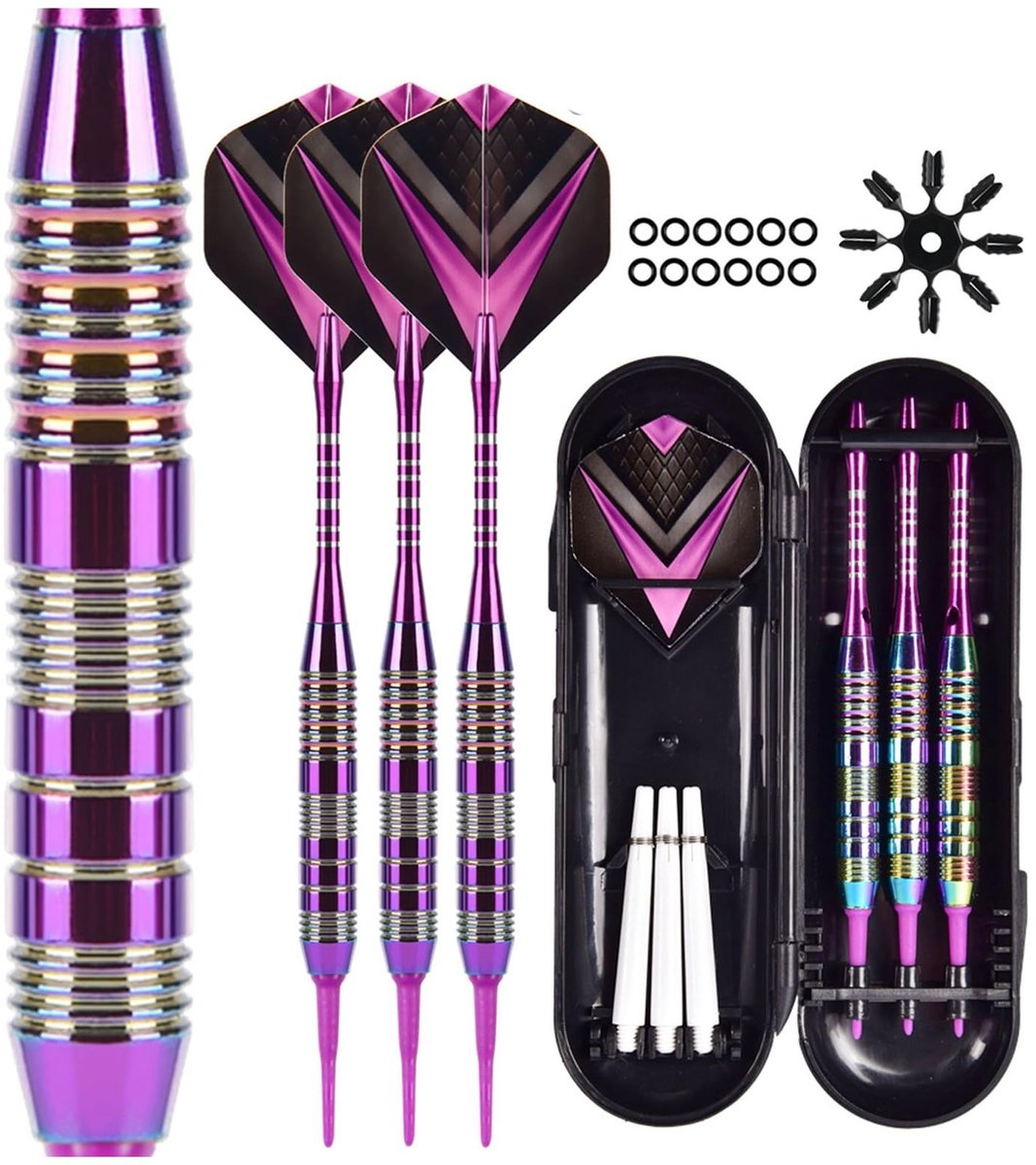 SolidKeus - Professionele Darts Set met 3 Darts en Opbergtas