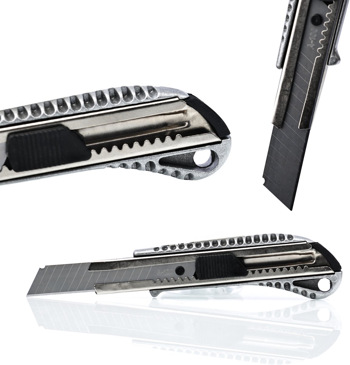 Rosfix Behangmes Breekmes - Aluminium Korpus - Carbonstaal - 18 Mm Breekmes, 155 Mm Lengte