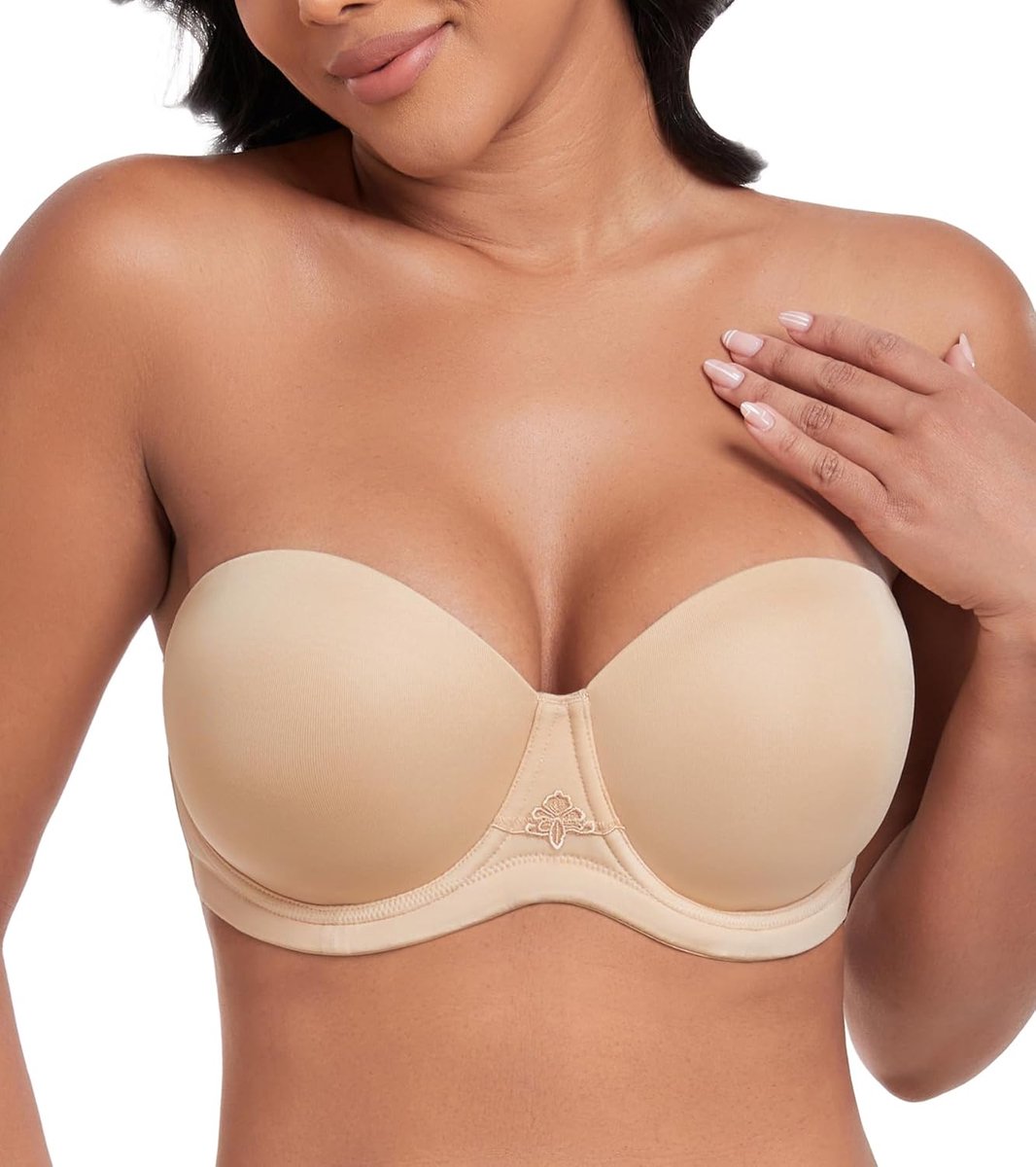 Dames Comfort Bh Met Hele Cup Voor Zonder Vulling Grote Maten | Strapless, met beugel, rugvrij, ondergoed, grote maten, comfortabel, antislip, baljurken, bruidsjurken, vrouwen