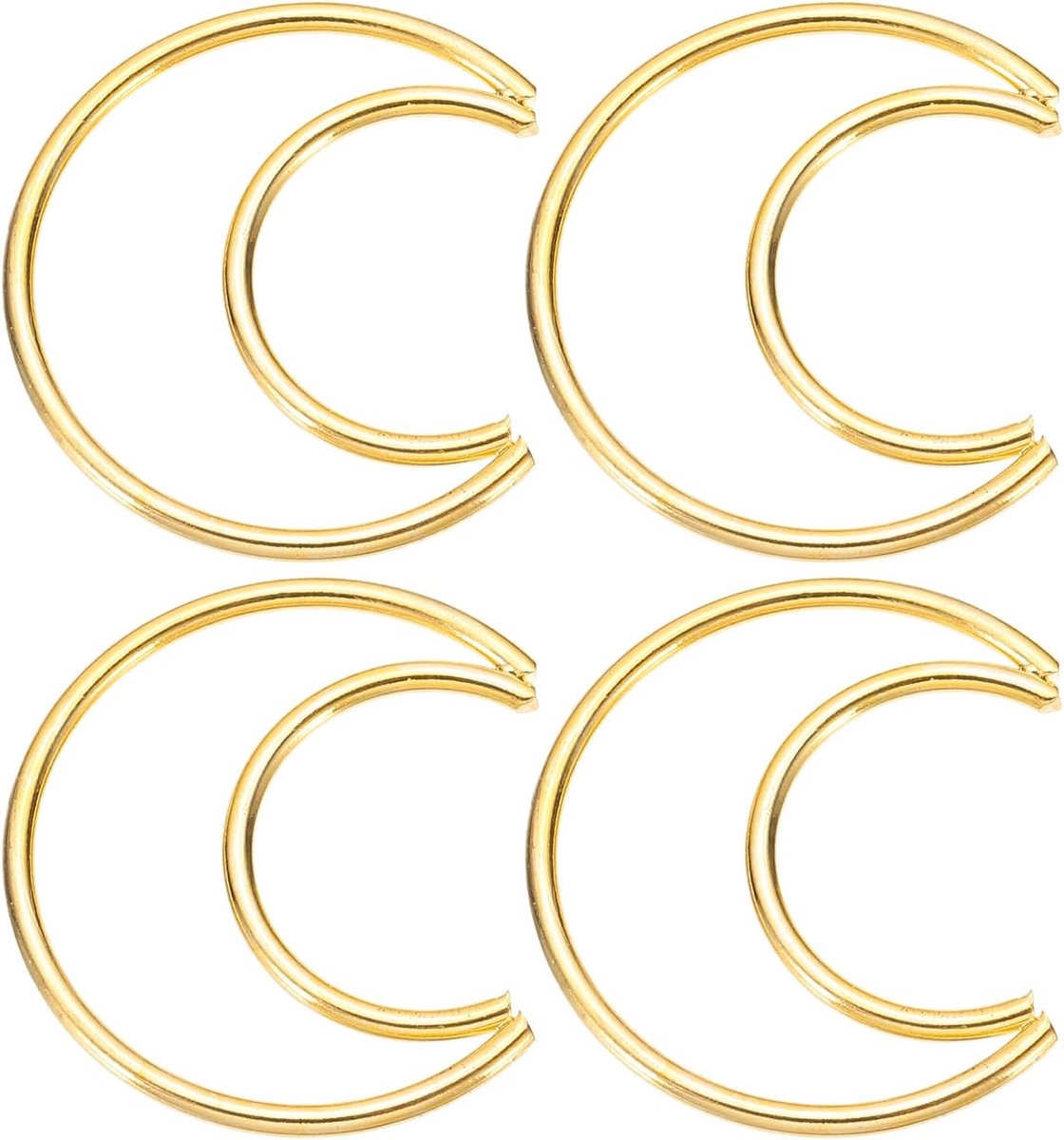 2 inch maan dromenvanger ringen, 4 stuks metalen kerst macramé krans bloemen ring hoepel voor thuis auto doe-het-zelf ambachtelijke bruiloft muur opknoping decoratie, goud