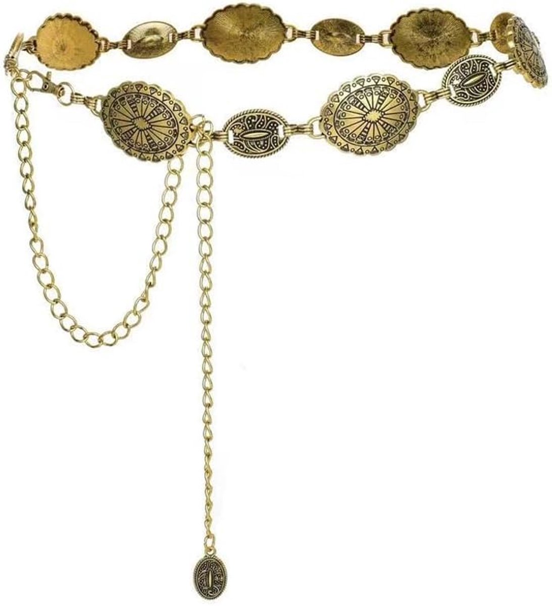 Argent Cintur Kettingriem Eenvoudige Stijl Dames Ketting Zilveren Kettinghanger Geschikt Voor Jeans Jurken