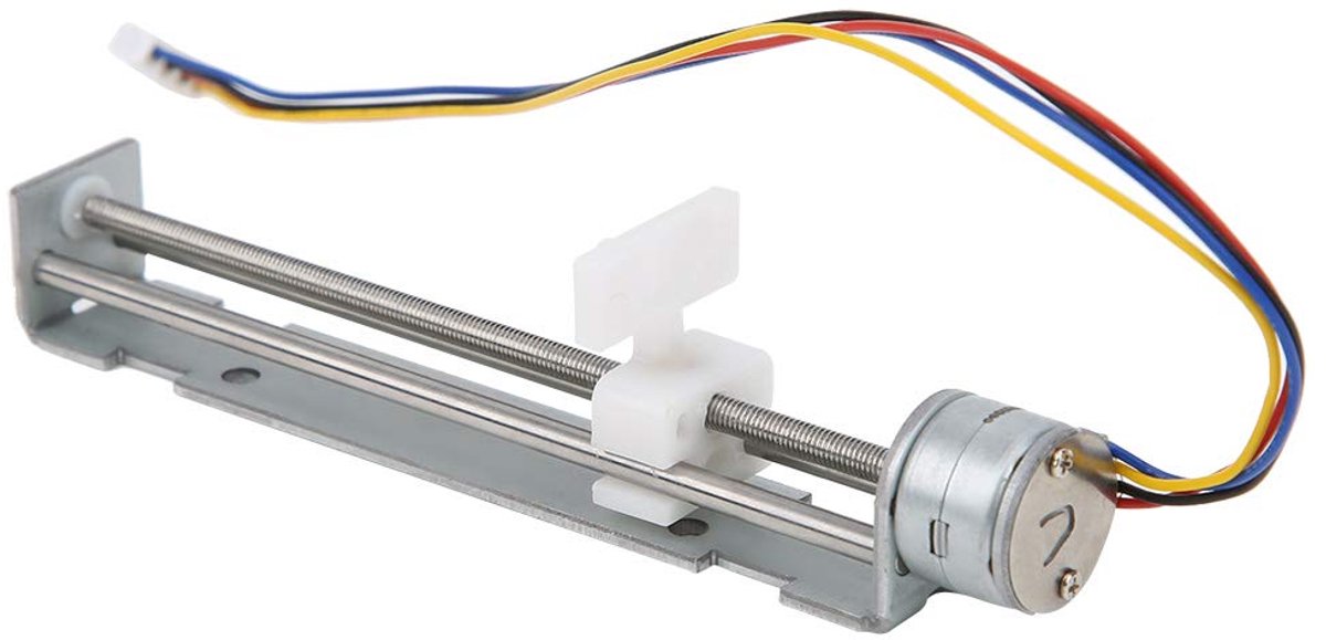 Micro-schuiftafel Stappenmotor Lineaire motor Schroef 2-fasen 4-draads lineaire stappenmotor Schroef Schuiftafel 4-9 V Aandrijfspanning 18 ° Staphoek,stappenmotor