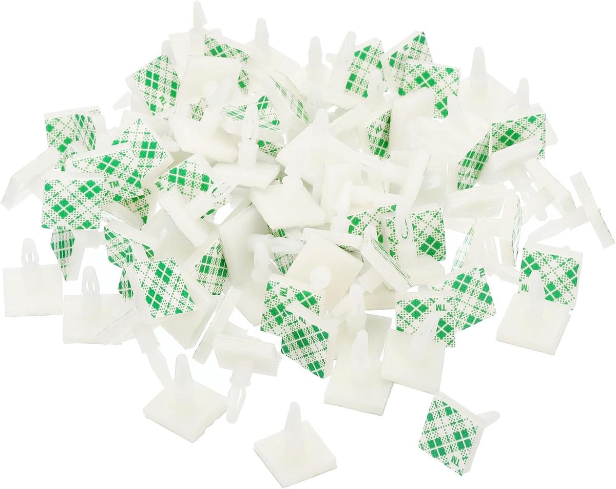 100 stuks zelfklevende PCB afstandhouders zelfklevende afstandhouders 0,31 inch steunhoogte zelfklevende geïsoleerde afstandhouders voor PCB PC board ondersteuning wit