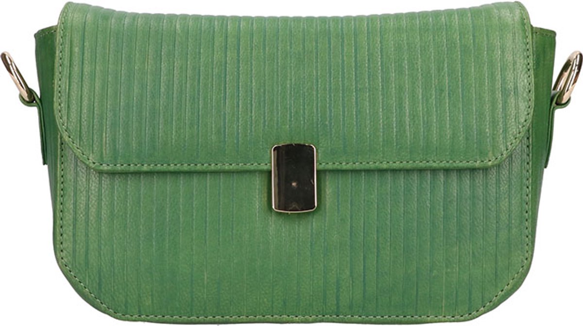 Leather Design Crossbody Schoudertas Lily Groen