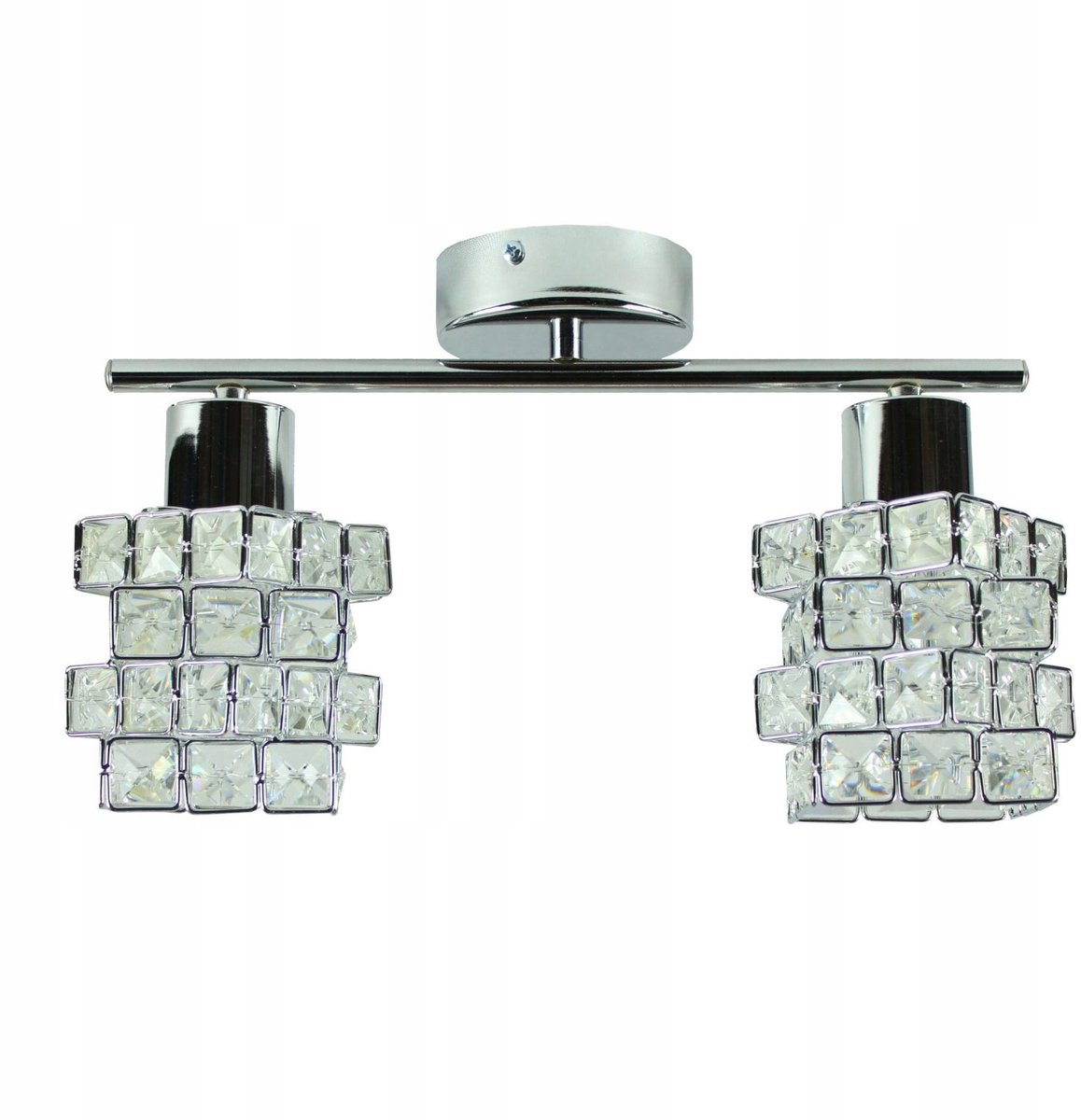 Moderne LED plafondlamp Chroom TORA 2 - 2 lichtpunten