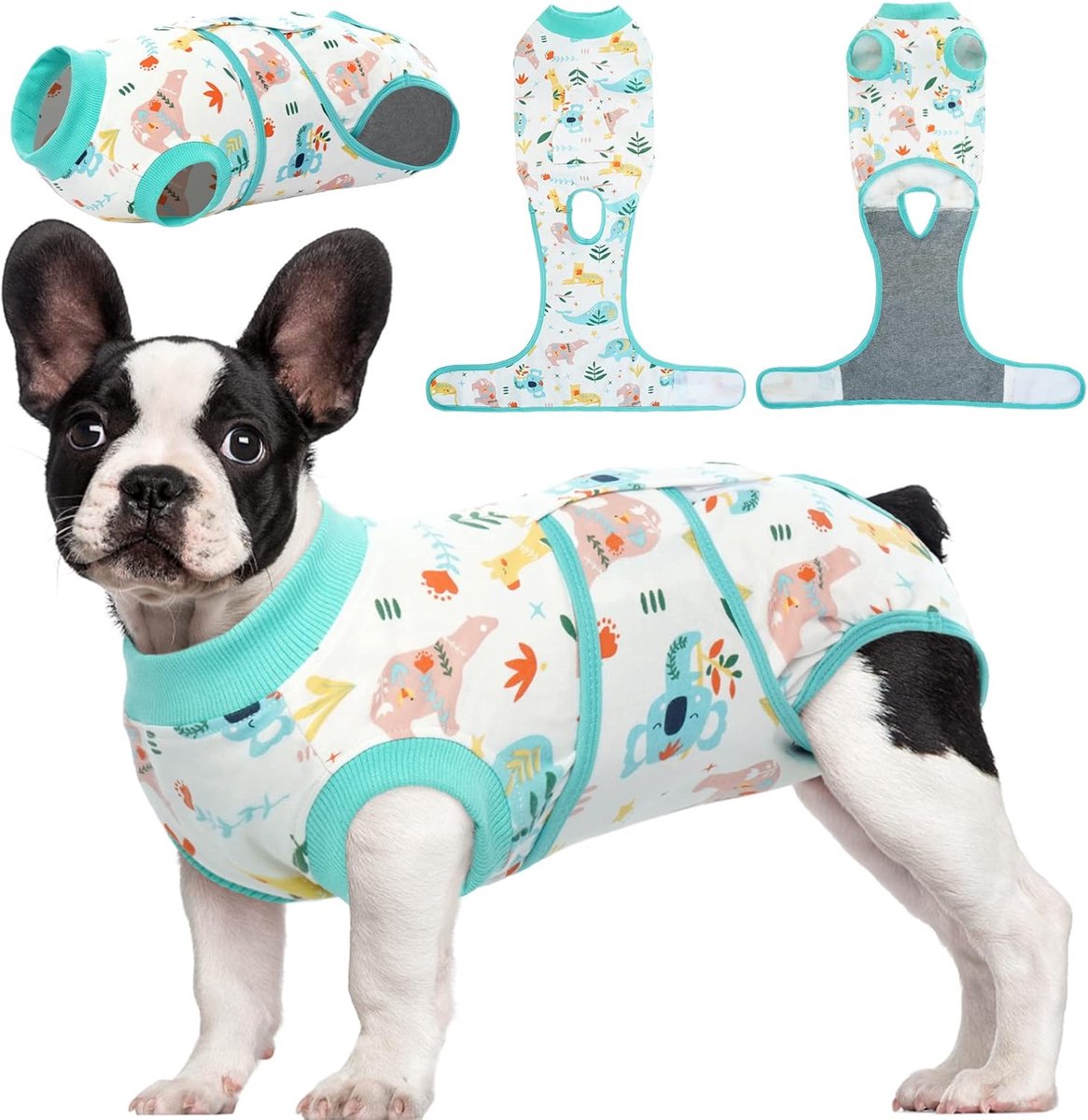 Hond Chirurgie Herstel Pak Voor Na De Operatie Mannelijk/Vrouwelijke Honden Katten, Huisdier Herstel Shirt Puppy Chirurgische Kleding Buikwonden Protector Hond Post-Operatief Vest, Cone E-Collar Alternative