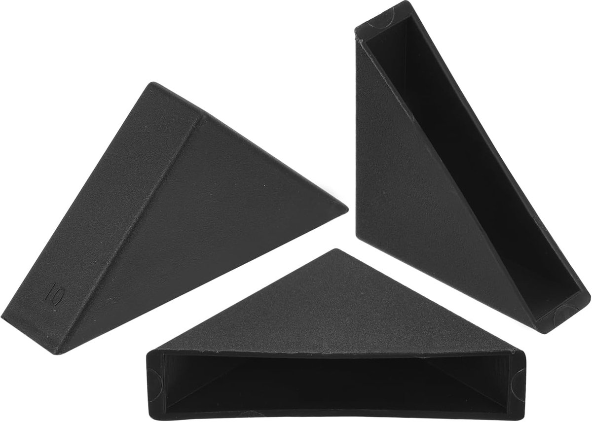 50 stuks randbescherming van kunststof, 10 x 50 mm, kussens voor hoekbescherming van glas, spiegels, tegels, zwart