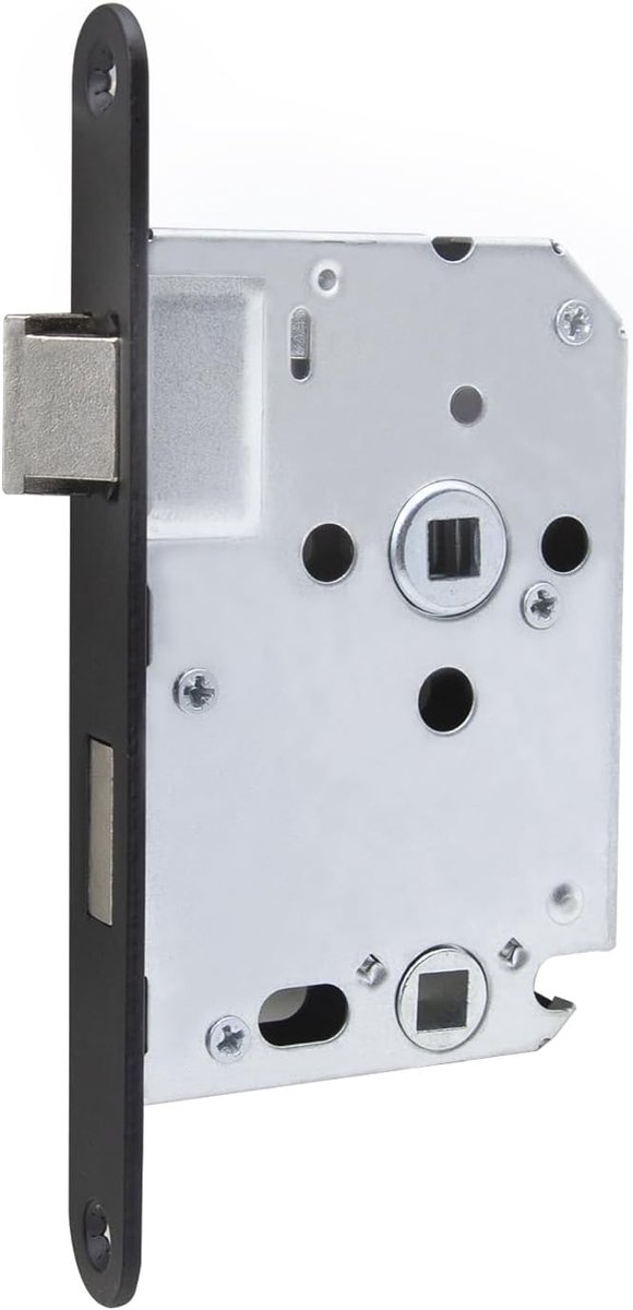 Solutions WC63/8 Insteekslot Zwart, Eenvoudige Montage, voor Badkamer en Toilet, Modern, Metaal