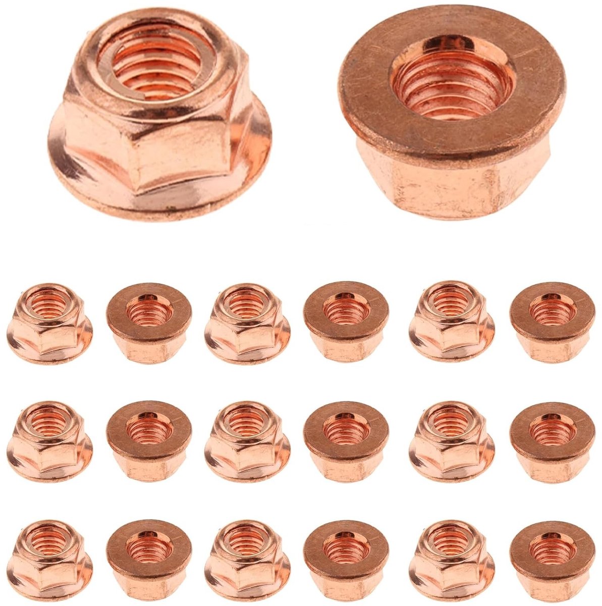 Omgoods - 20 Stuks M8 Hex Zelfsluitende Uitlaatmoeren