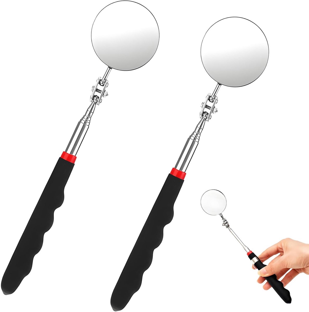 Omgoods - Set van 2 Telescopische Autospiegels met 360 Graden Draaibaarheid