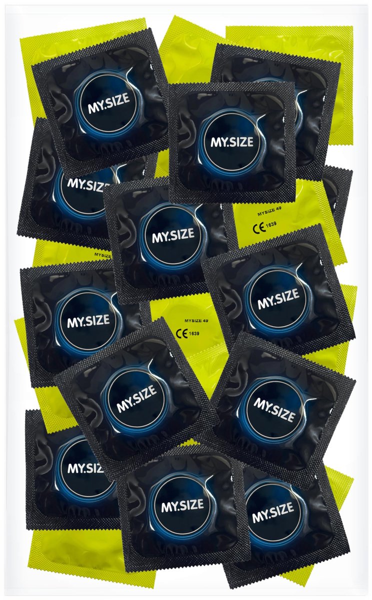 MY.SIZE 49mm condooms, 50 stuks in zak – Condooms voor mannen, smalle pasvorm