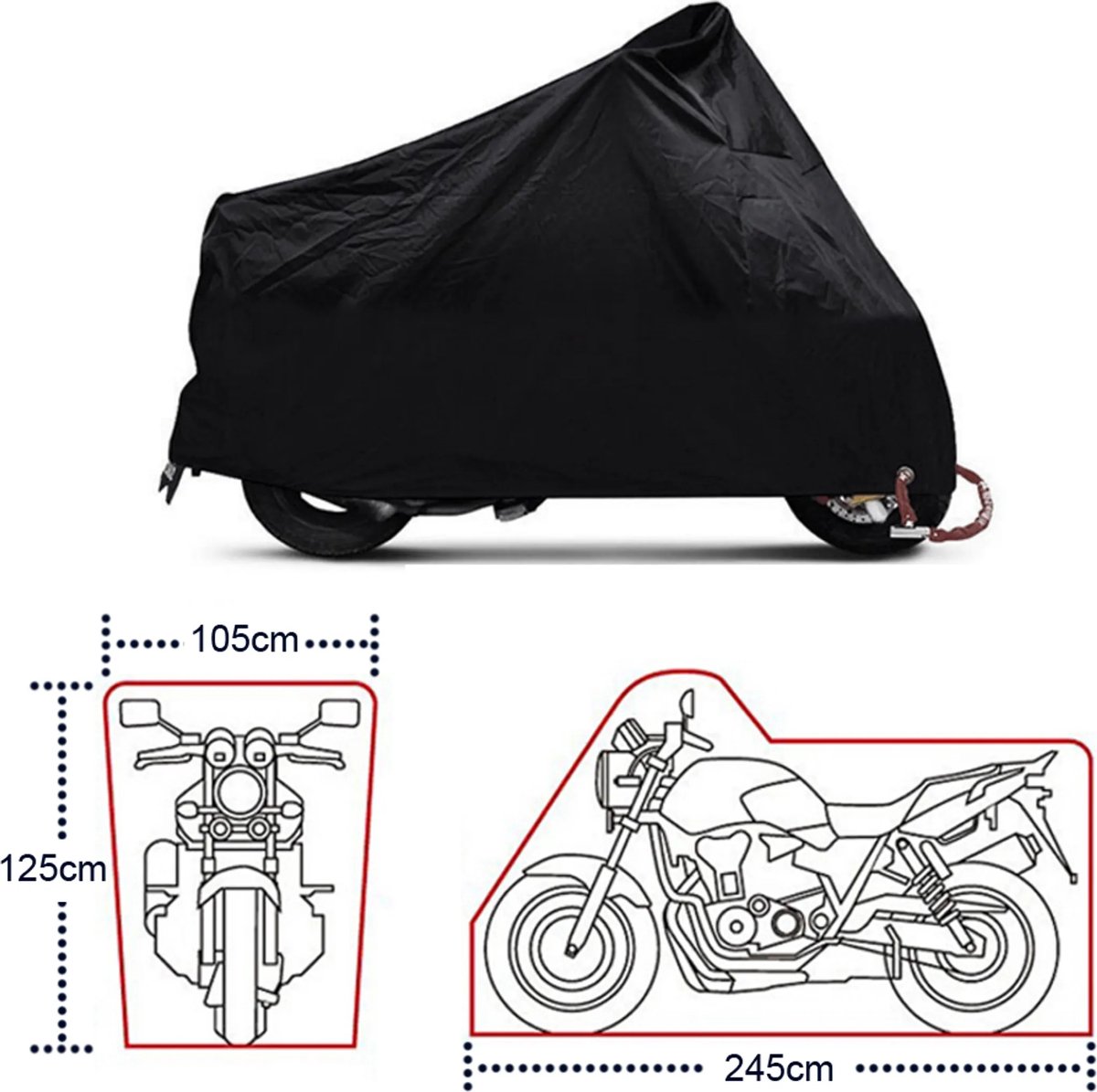 XXL motorhoes, waterdichte motorhoes, opvouwbare motoroverkapping, sportscooterhoes