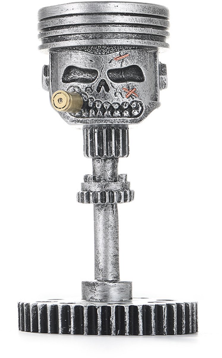 Claoner Skelet standbeeld - Realistische schedel sculptuur - Halloween decoratie - Tuin huis kantoor - Hars
