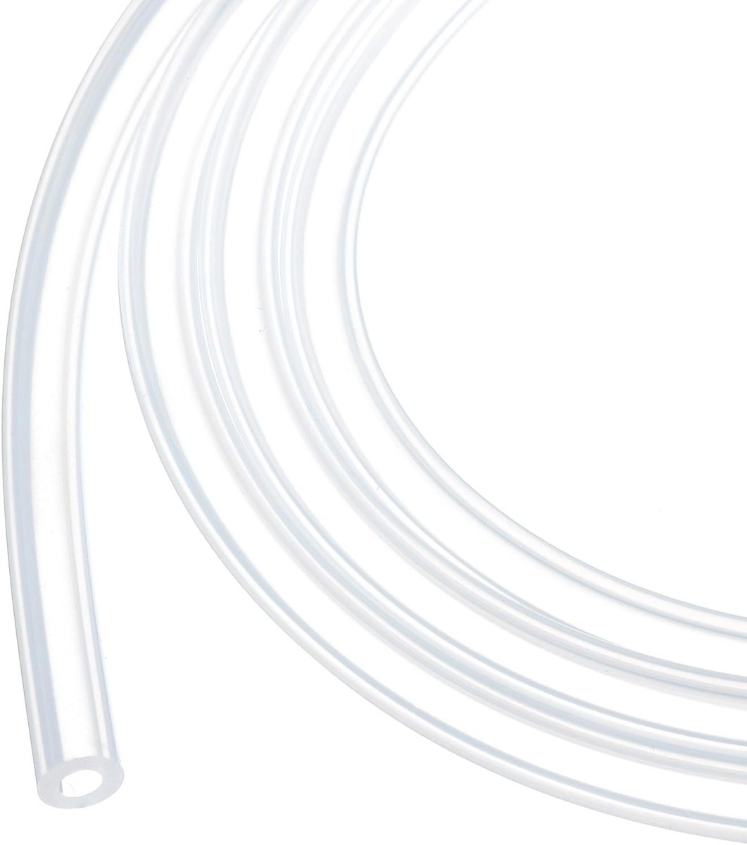 Buizenstelsel 4.8mm ID 7.9mm OD Clear Industriële Plastic Buizenstelsel Pure Siliconen Slangen voor Pomp Sifoning Draining Irrigatie Brouwen, 3/16 "x 5/16"