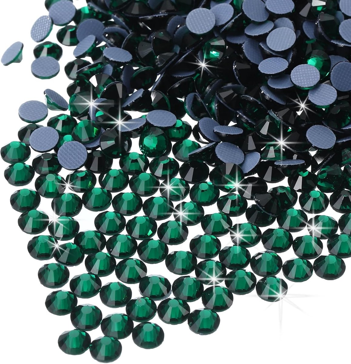 Strassteentjes, platte kristalglazen stenen voor knutselen, kleding, doe-het-zelfdecoratie, SS16, 4 mm, 1440 stuks