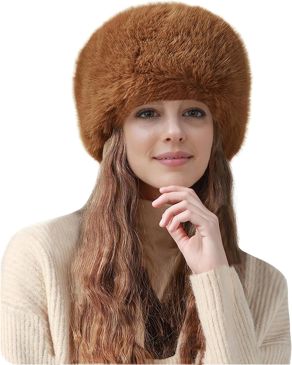 & Lily Dames Winter Kozakken Hoed Russische Stijl in Faux Bont