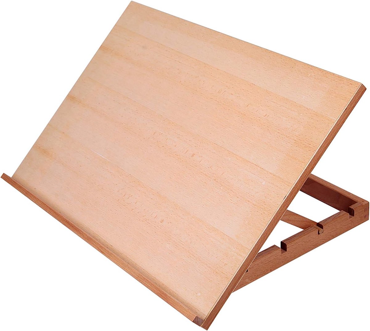 Falling in Art Grote 5-positie houten tekentafel schildersezel tekening en schetsen bord, 53 2/9 inch bij 16 1/2 inch