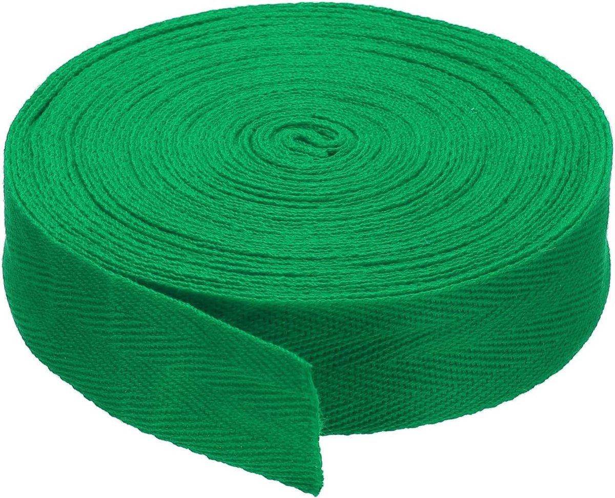 3 cm Katoen Twill Tape 10 Yards Katoen Lint Bias Binding Tape Visgraat Webbing Trim Voor Naaien Gift Wrapping Craft Diy Groen