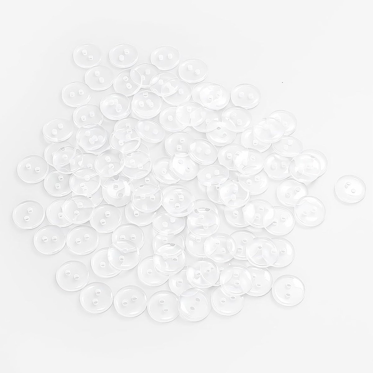 Knopen voor Kleding, Breien, Handwerk, DIY Projecten | 15mm Hars Knopen met 2 Gaten Duurzame en Wasbare Naai Knopens Onzichtbaar Gemakkelijk te Gebruiken en te Combineren