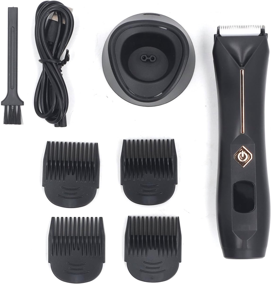Body Haar Trimmer - Verzorgingstool Mannen - Persoonlijke Verzorging - Keramische Bladen LED - 90 Min Gebruik - Zwart