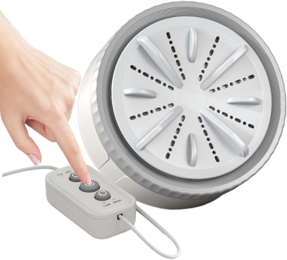 Mini Wasmachine Draagbare Wasmachine Kleine Was USB Aangedreven 6.5 x 11 x 6.5 cm Grijs