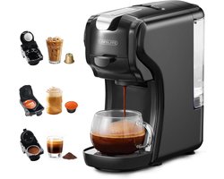 Koffiezetapparaat - Compact en Stijlvol - 3-in-1 Functionaliteit - Verstelbare Bekerhouder - Voor Thuis en Kantoor