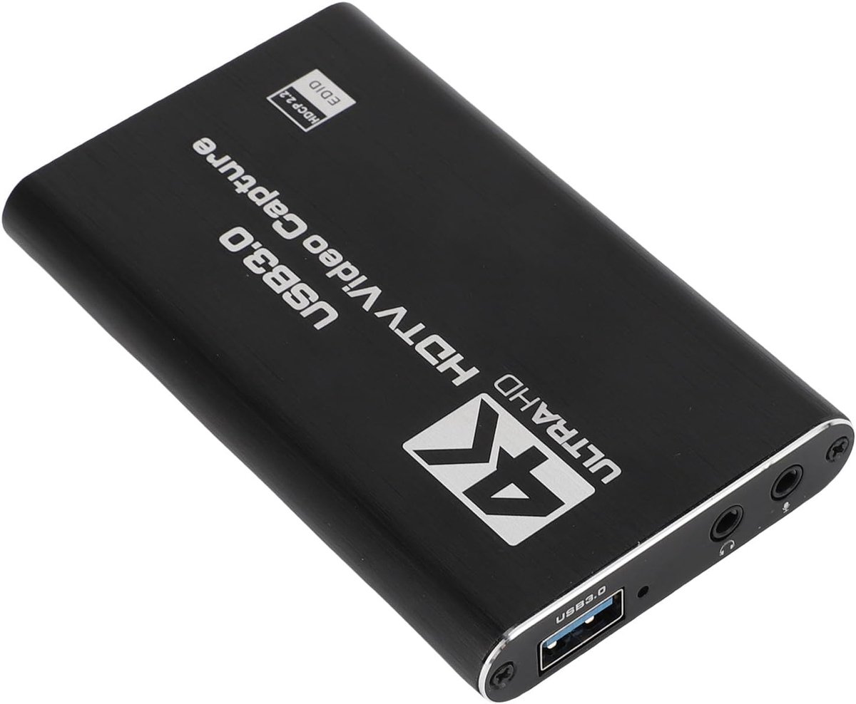 4K HD Video Capture Card - USB Capture Card Streaming Card - Online Streaming - 1080P 60FPS Loop Out