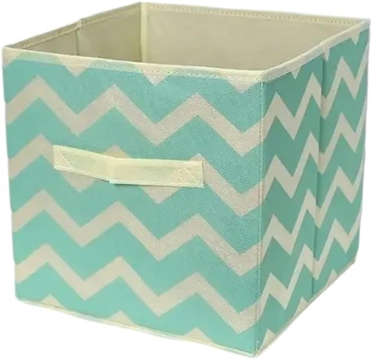 Opbergdoos Kleding - Opbergbox Wonen - Ruimte Besparen - Inklapbaar Ontwerp - 35 x 35 x 35 cm - Groen