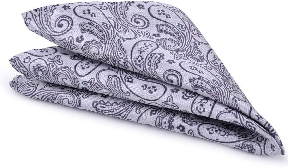 Zakdoek Vierkant - Herentas Accessoire - Zakelijk Gebruik - Jacquard Weving - 30x30 cm - Geel