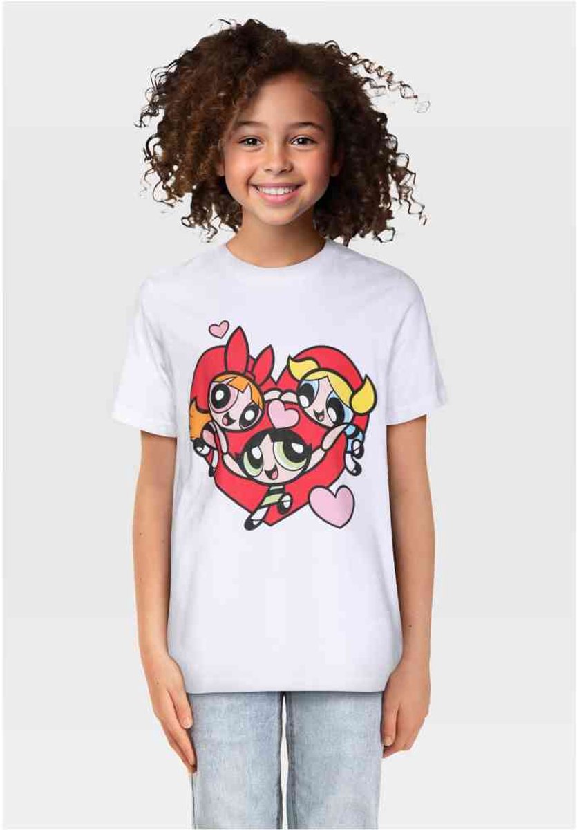 Mister Tee Power Puff Girls Kids Heart Kinder Tshirt Kids 158/164 Wit