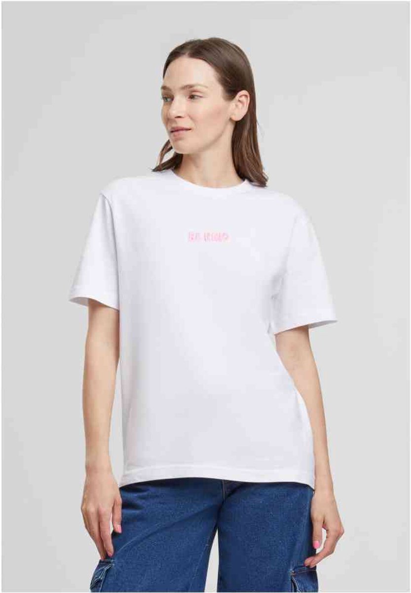 Mister Tee Be Kind Heart EMB Dames Tshirt M Wit