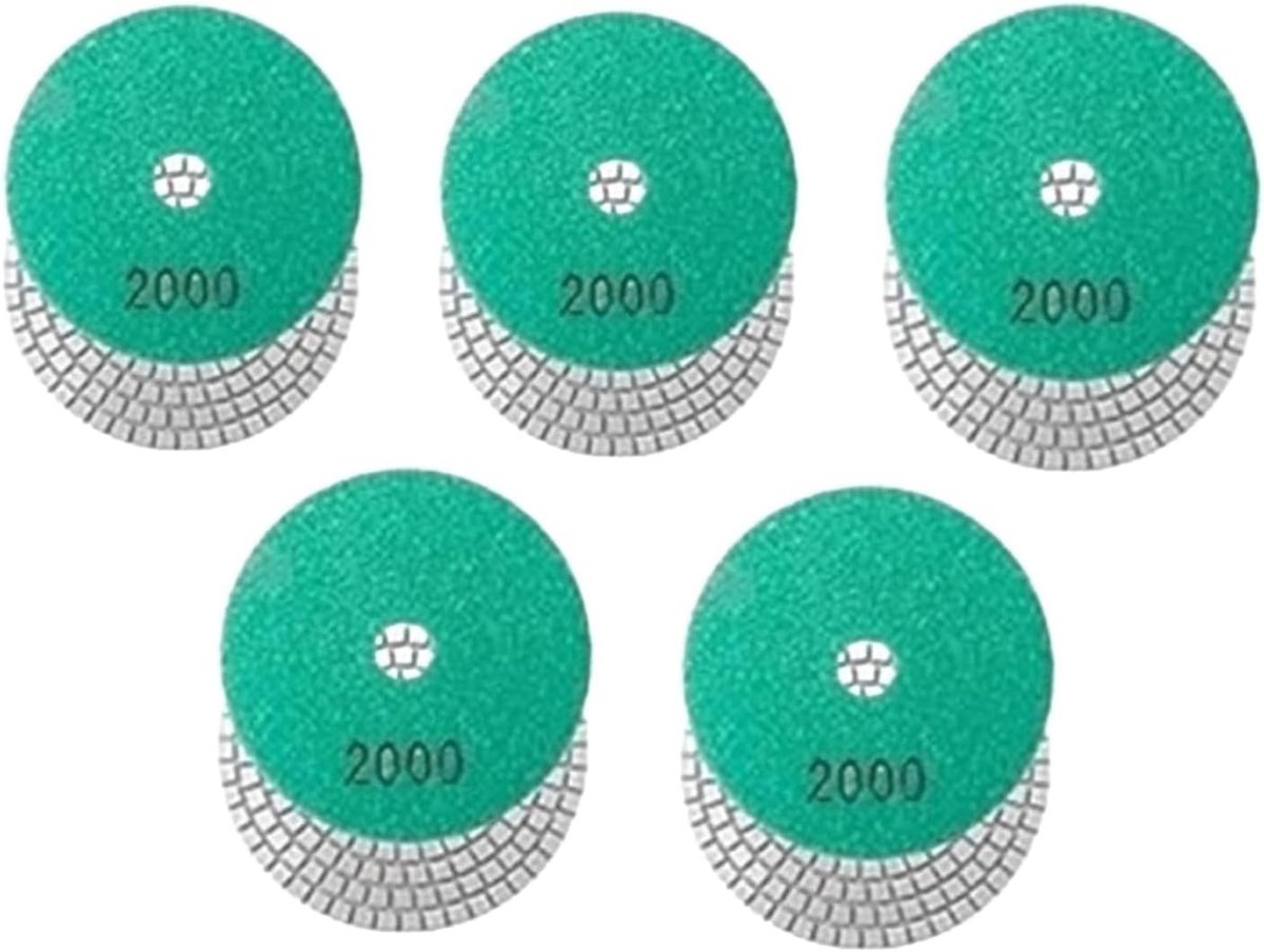 Diamant Polijst Pads - Schuurmiddel Polijstschijf - Oppervlakken Polijsten - Droog Nat Gebruik - 3-7 Inch - Niet gespecificeerd