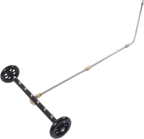 Hogedrukreiniger Waterbezem - Onderwagenreiniger Vloerreiniger - Terras Reinigen - 2-in-1 Functie - 4000 PSI - Zilver — afbeelding 3