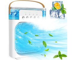 Persoonlijke Aircooler | Stille draagbare mist‑ventilator, USB‑gevoed, 3‑snelheden, 1‑2‑3 uur…